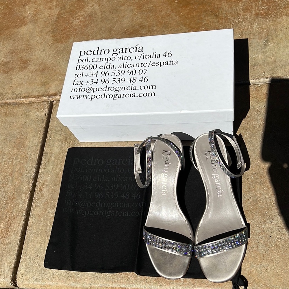 Pedro Garcia Xela Block Heel Sandal in excellent condition. Womens size 40
